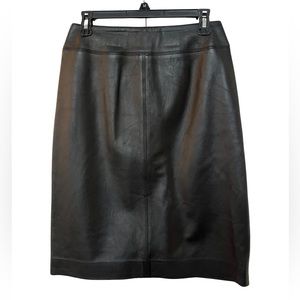 Jones New York Leather Pencil Skirt